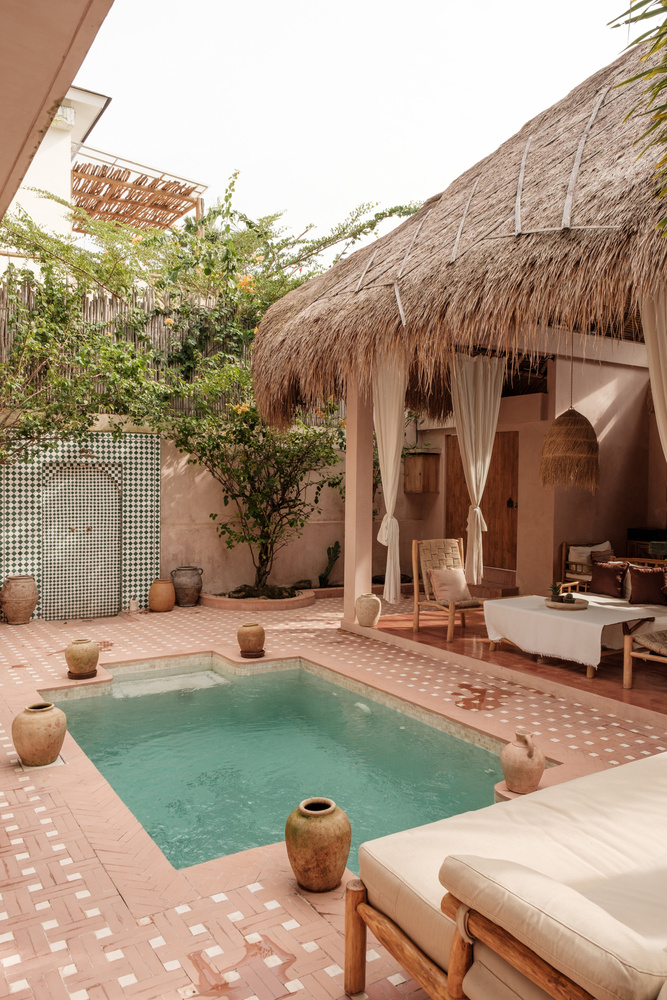 Tropical Home Pool Area in a Tropical Home